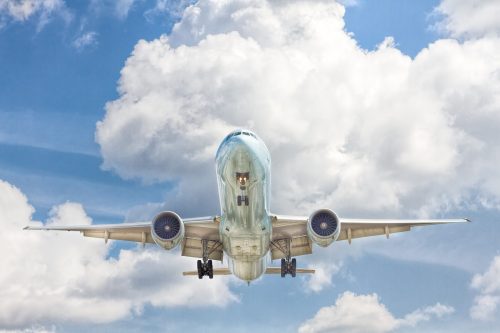 image-of-a-plane-flying-overhead-towards-the-camera